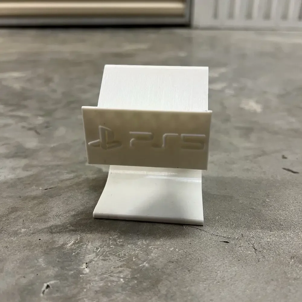 3D Printed Display Stand for PlayStation PS5 DualSense Controller Holder White